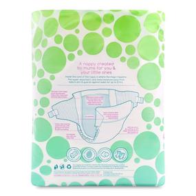 img 2 attached to 🌿 Mum & You Nappychat Eco-Friendly Diapers - Newborn/Size 2 144 ct (2 pk of 72) with Biodegradable Wood Pulp, Hypoallergenic and Dermatologically Tested