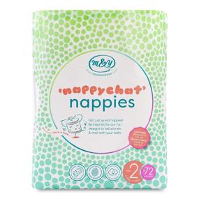 img 3 attached to 🌿 Mum & You Nappychat Eco-Friendly Diapers - Newborn/Size 2 144 ct (2 pk of 72) with Biodegradable Wood Pulp, Hypoallergenic and Dermatologically Tested