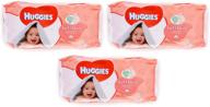 👶 huggies soft skin baby wipes - enriched with vitamin e - 168 wipes (pack of 3) logo