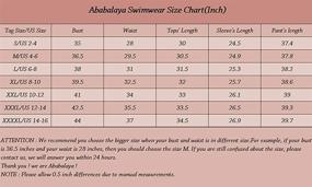 img 3 attached to 👙 Women's Ababalaya Swimwear: Stylish Covered Swimsuits for Swimming