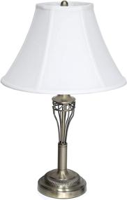 img 2 attached to 🏺 Timeless Elegance: Antique Brass Three Pack Lamp Set - Elegant Designs LC1001-ABS
