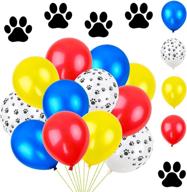 🐾 vibrant rubfac dog paw print balloons - perfect for paw-themed parties, classroom activities, birthdays, and more! logo