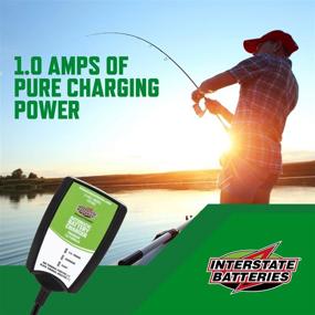 img 3 attached to Interstate Batteries 12V 1.0 Amp Automatic Battery Charger: SLA/AGM Trickle Charger Maintainer (920005)
