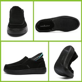 img 3 attached to Orthopedic Plantar Fasciitis Loafers and Slip-Ons for Comfortable Men's Shoes