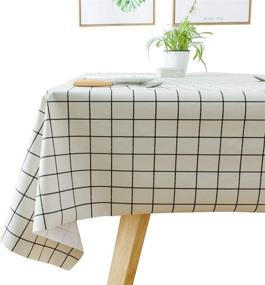 img 4 attached to 🍽️ Chizoya Rectangle Tablecloth: Stylish and Durable for Kitchen and Dining