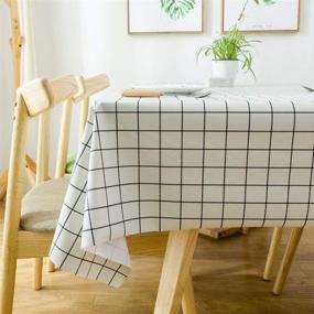 img 1 attached to 🍽️ Chizoya Rectangle Tablecloth: Stylish and Durable for Kitchen and Dining