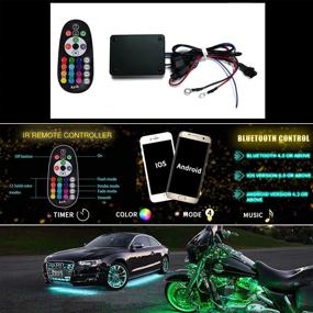 img 1 attached to Motorcycle Atmosphere Bluetooth RGBController Motorcycle