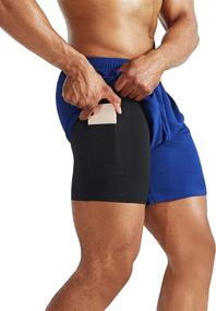 img 1 attached to Neleus Workout Running Pockets Compression Sports & Fitness