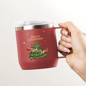 img 2 attached to 🎅 VAHDAM Christmas Mug, Vacuum Insulated - Keeps Hot & Cold for Up to 2 Hours - 10.1 oz, Durable Coffee Mugs for Christmas Gifts & Decoration