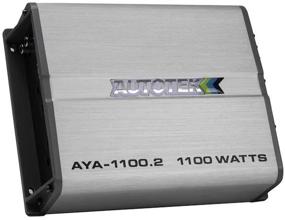 img 4 attached to 🚗 Усилитель для автомобильного аудио Autotek AYA-1100.2 серии Alloy 2 канала (серебристый) - класс A / B, 1100 Вт, встроенное управление басами, переменный электронный кроссовер.