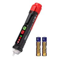 phansra non-contact voltage tester - dual range ac 12v-1000v/48v-1000v, live/null wire & circuit tester, electrical tester with buzzer alarm & wire breakpoint finder - black logo