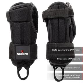 img 3 attached to 🔒 NoCry Wrist Brace: Soft Support for Carpal Tunnel, Roller Derby, and Snowboarding - Lightweight, Protective Wrist Guards in Size Medium