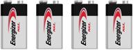 energizer e522 max alkaline 9v battery - pack of 4 logo