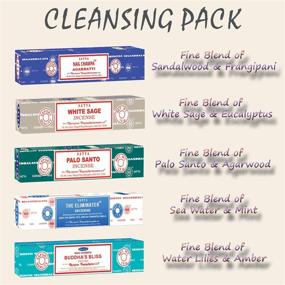 img 3 attached to 🌿 Satya Nag Champa Incense Sticks - 5 Pack Variety of Hand-Rolled Agarbatti, All-Natural Incense for Cleansing