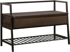 img 4 attached to Sauder North Avenue Smoked Oak Storage Bench, Enhanced SEO-friendly Finish