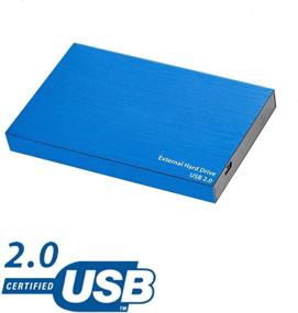 img 2 attached to 📱 Portable External Hard Drive USB 2.0 - 2.5" Slim Plug and Play Hard Drive, 100 GB Blue for Computer, MAC, Laptop, Chromebook - Storage and Backup Solution