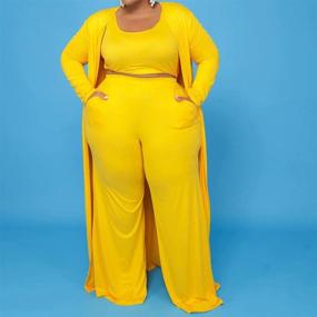 img 2 attached to 👗 Women's Plus Size Sweatsuit Sets in Jumpsuits, Rompers & Overalls - Women's Clothing