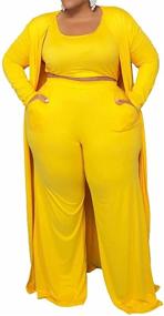 img 4 attached to 👗 Women's Plus Size Sweatsuit Sets in Jumpsuits, Rompers & Overalls - Women's Clothing