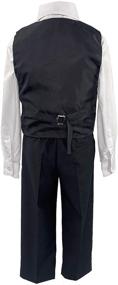 img 1 attached to Charcoal Bearer Outfit Toddler Communion Boys' Clothing in Suits & Sport Coats