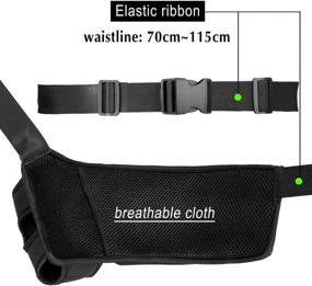 img 1 attached to SHANSHUI Running Belt Waist Pack with Water Bottle Holder and Phone Pocket – Highly Reflective and Water Resistant, Adjustable Workout Belt Compatible with iPhone and Most Smart Phones