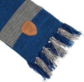 img 1 attached to 🧣 Premium Knit Scarf with Patch Emblem - Harry Potter Ravenclaw Edition