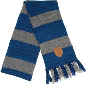 img 2 attached to 🧣 Premium Knit Scarf with Patch Emblem - Harry Potter Ravenclaw Edition