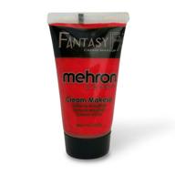 🎨 mehron makeup fantasy f/x water based face & body paint - red (1 oz) logo