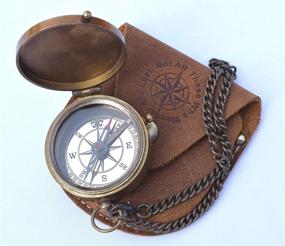 img 3 attached to 🧭 NEOVIVID Thoreau's Compass: Navigate Graduation Day Confidently with Engraved Quote and Stamped Leather Case