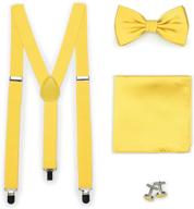 bows n ties matching suspender cufflinks adjustable logo