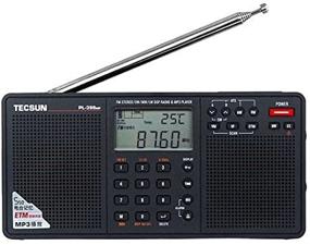 img 1 attached to Tecsun PL398MP DSP Digital AM/FM/LW Shortwave Radio: Dual Speakers & MP3 Player, Black - The Ultimate Audio Solution