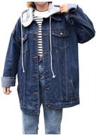 🧥 stylish and comfortable: kedera oversized detachable jackets for x large women's clothing logo