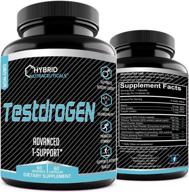 testdrogen advanced testosterone booster: optimal t-levels, estrogen blocker, strength, anti-aging, well-being (60 servings) logo