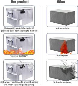 img 1 attached to 🔥 Secure Your Documents with a Fireproof Document Box File Organizer