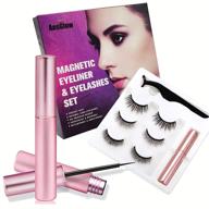 magnetic eyelashes with eyeliner - natural-looking, waterproof, 💫 3d magnetic lashes kit for hooded eyes (3 pairs) logo