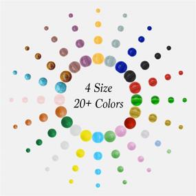 img 3 attached to 📿 Xmada Beads for Jewelry Making - Comprehensive 1725-Piece Kit with 20 Vibrant Colors of Natural Stone Beads for Bracelets, Earrings, and More