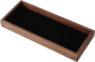 wooden desktop pen tray organizer: office storage box for coins and keys логотип