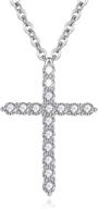 🌟 stylish and elegant xiannvxi cubic zirconia cross necklaces for women and girls logo