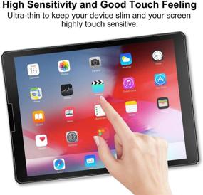 img 1 attached to 📱 [2 Pack]Like Paper Screen Protector for iPad Air 4 (10.9 inch,2020) & iPad Pro 11 (2021/2020/2018), Absone Like Paper Matte PET Film - Drawing/High Touch Sensitivity/No Glare/Scratch Resistant, Compatible with Apple Pencil