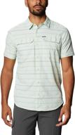 👕 columbia men's seersucker silver ridge short sleeve shirt логотип