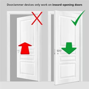 img 1 attached to 🚪 Enhanced DoorJammer DJ3: Portable Door Lock Brace for Optimal Home Security and Personal Protection