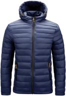 vcansion womens quilted puffer hooded logo