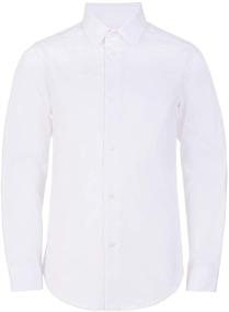 img 4 attached to 👔 Calvin Klein Button Dress Shirt: Stylish Boys' Clothing for Tops, Tees & Shirts