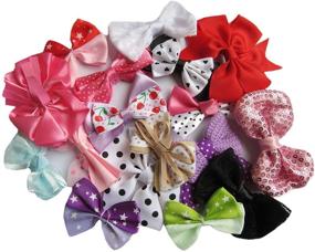 img 1 attached to 🎀 80pcs YYCRAFT Ribbon Bow - Ideal for Sewing Applique, Crafts, and Wedding Party Decorations