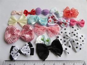 img 3 attached to 🎀 80pcs YYCRAFT Ribbon Bow - Ideal for Sewing Applique, Crafts, and Wedding Party Decorations