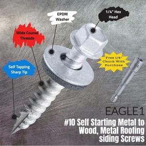 img 2 attached to 🖌️ Painted Roofing Screws with Improved Tapping Capability