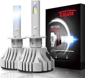 img 4 attached to 💡 Лампочки KATANA H1 LED, 12000LM 72W 6500K Супер яркий набор для преобразования, 360° регулируемый угол светового луча, улучшение галогеновой лампы