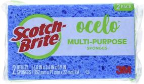 img 4 attached to Ocelo 7243-T Utility Sponge: Versatile 3.6 X 6 Sponge | Assorted Colors