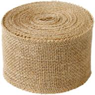 🎀 burlap ribbon burlap fabric ribbons 3.15" wide for crafts - eco-friendly jmyo ribbon roll for christmas, craft, wreath, wedding logo