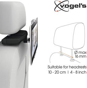 img 3 attached to 📱 Universal and Adjustable Car Headrest Mount for iPad and Tablets - Vogel's TMS 1020 Rotating Mount
