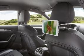 img 1 attached to 📱 Universal and Adjustable Car Headrest Mount for iPad and Tablets - Vogel's TMS 1020 Rotating Mount